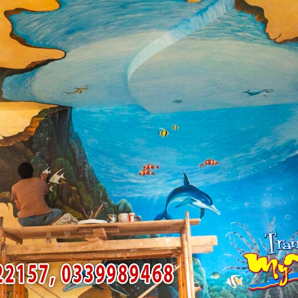Vẽ Tranh Tường 3D Cafe Đôi Dép – Điểm Nhấn Nghệ Thuật Tại Bảo Lộc
