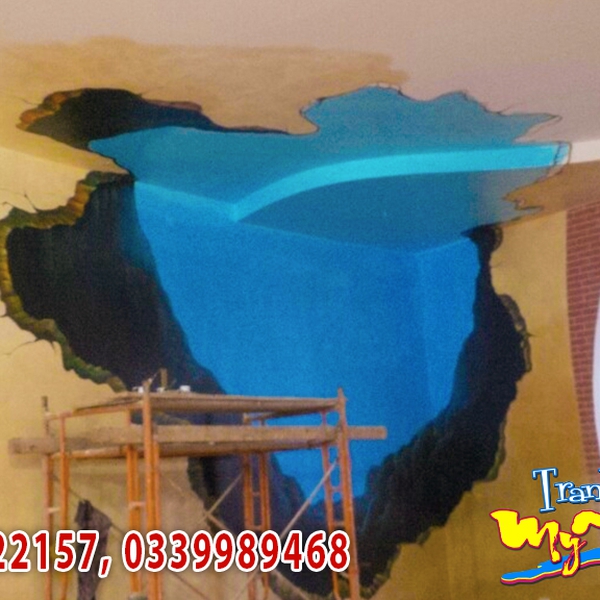 Vẽ Tranh Tường 3D Cafe Đôi Dép – Điểm Nhấn Nghệ Thuật Tại Bảo Lộc