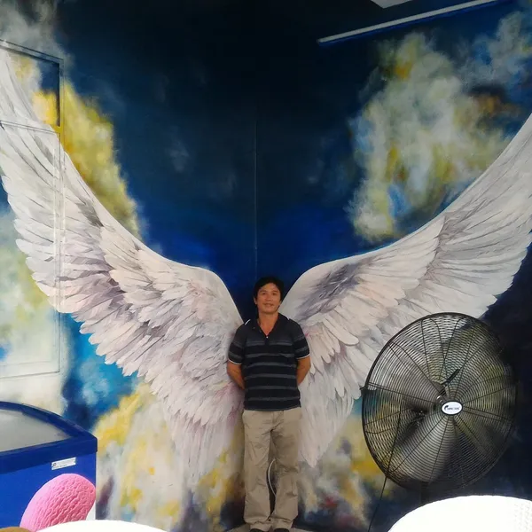 Vẽ tranh tường 3D