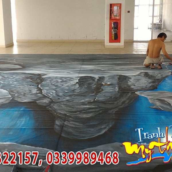 Vẽ Tranh Tường 3D Khai Trương Showroom Quận 7 – Tạo Ấn Tượng Mạnh Ngay Từ Cái Nhìn Đầu Tiên