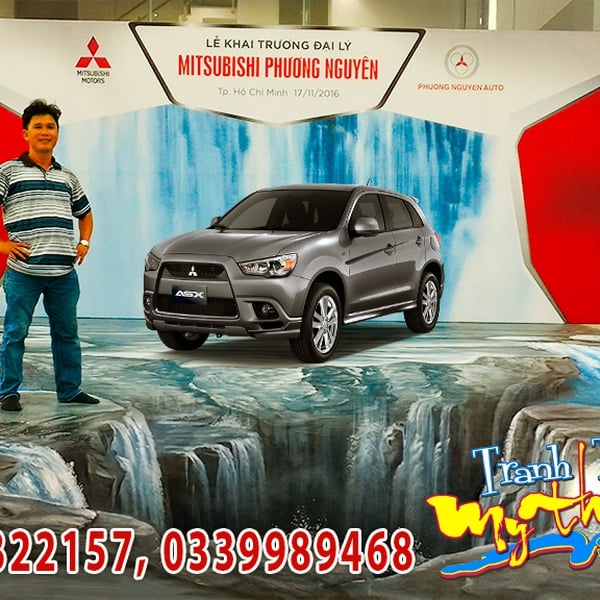 Vẽ Tranh Tường 3D Khai Trương Showroom Quận 7 – Tạo Ấn Tượng Mạnh Ngay Từ Cái Nhìn Đầu Tiên