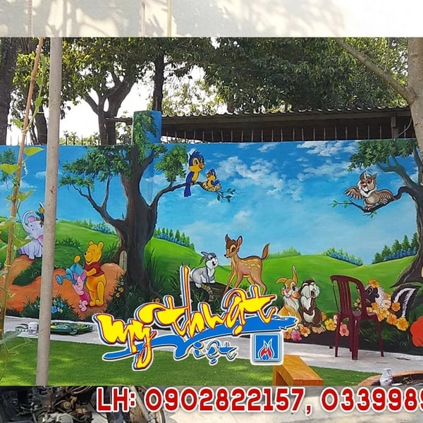 Vẽ Tranh Tường Mầm Non Củ Chi 2 – Kiến Tạo Không Gian Sáng Tạo Cho Bé