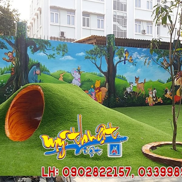 Vẽ Tranh Tường Mầm Non Củ Chi 2 – Kiến Tạo Không Gian Sáng Tạo Cho Bé