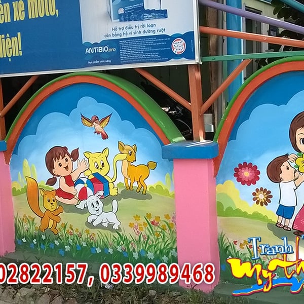 Vẽ Tranh Tường Mầm Non Nguyễn Cửu Phú – Bình Chánh