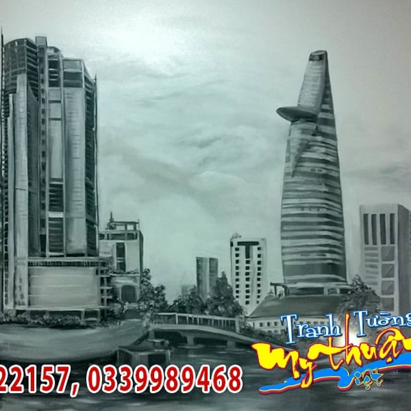 Vẽ Tranh Tường Phòng Khách Quận 7 – Đẳng Cấp Sống Thượng Lưu