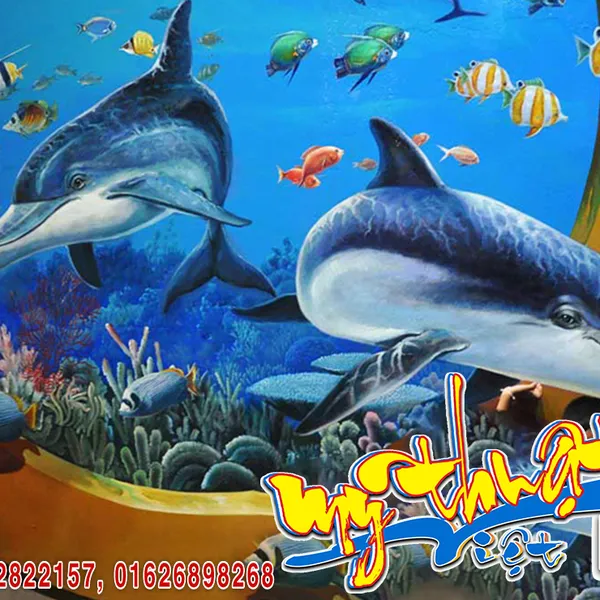 Vẽ tranh tường 3D nghệ thuật