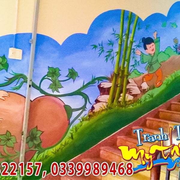 Vẽ Tranh Tường Trường THCS Phước Long Quận 9 – Kiến Tạo Cảnh Quan Học Đường