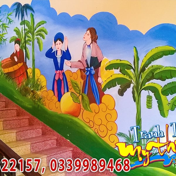 Vẽ Tranh Tường Trường THCS Phước Long Quận 9 – Kiến Tạo Cảnh Quan Học Đường