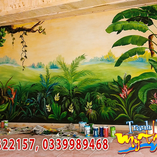 Vẽ tranh tường spa massage Hồng Hà Bình Thạnh