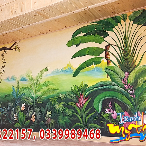 Vẽ tranh tường spa massage Hồng Hà Bình Thạnh