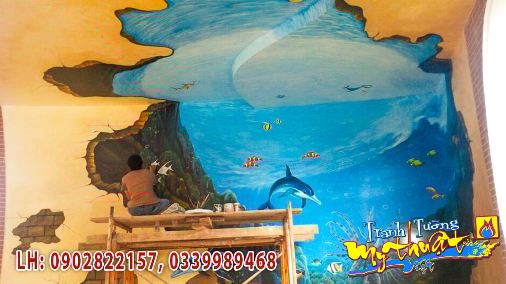 Dịch Vụ Vẽ Tranh Tường 3D Dịch Vụ Vẽ Tranh Tường 3D