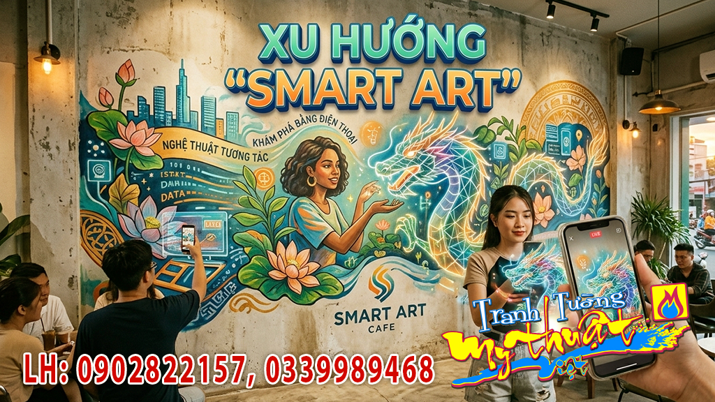 Xu Hướng Vẽ Tranh Tường 2026- Khi Nghệ Thuật Giao Thoa Cùng Công Nghệ Xu Hướng Vẽ Tranh Tường 2026- Khi Nghệ Thuật Giao Thoa Cùng Công Nghệ