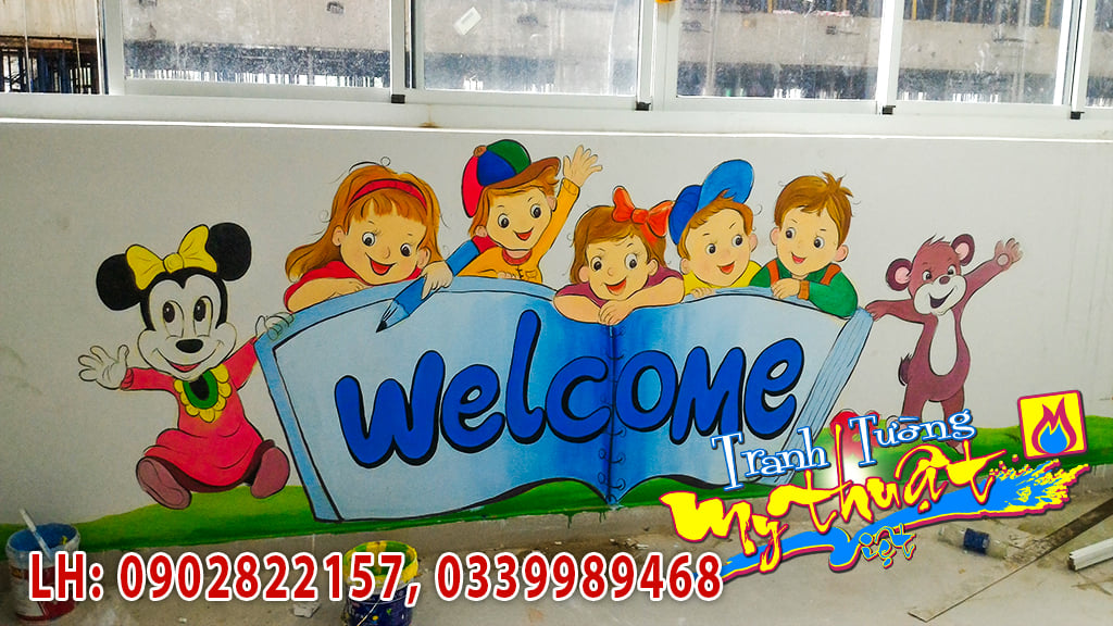 Vẽ Tranh Tường Mầm Non Hoàng Lam – Chung Cư HQC Plaza Bình Chánh Vẽ Tranh Tường Mầm Non Hoàng Lam – Chung Cư HQC Plaza Bình Chánh