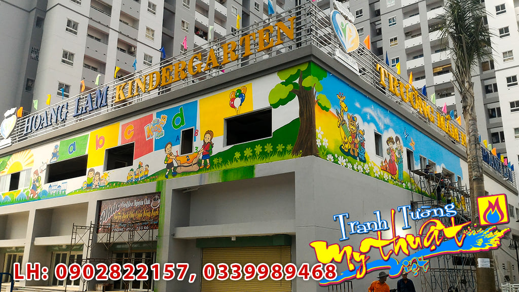 Vẽ Tranh Tường Mầm Non Hoàng Lam – Chung Cư HQC Plaza Bình Chánh Vẽ Tranh Tường Mầm Non Hoàng Lam – Chung Cư HQC Plaza Bình Chánh