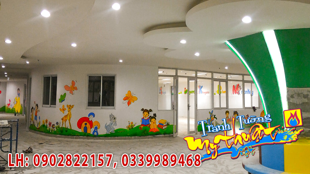 Vẽ Tranh Tường Mầm Non Hoàng Lam – Chung Cư HQC Plaza Bình Chánh Vẽ Tranh Tường Mầm Non Hoàng Lam – Chung Cư HQC Plaza Bình Chánh