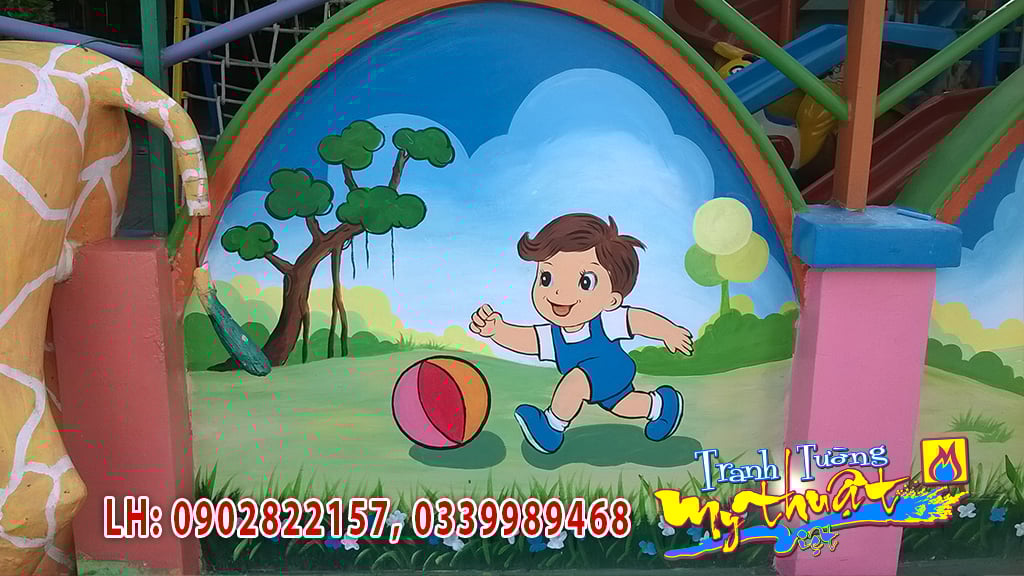 Vẽ Tranh Tường Mầm Non Nguyễn Cửu Phú – Bình Chánh Vẽ Tranh Tường Mầm Non Nguyễn Cửu Phú – Bình Chánh