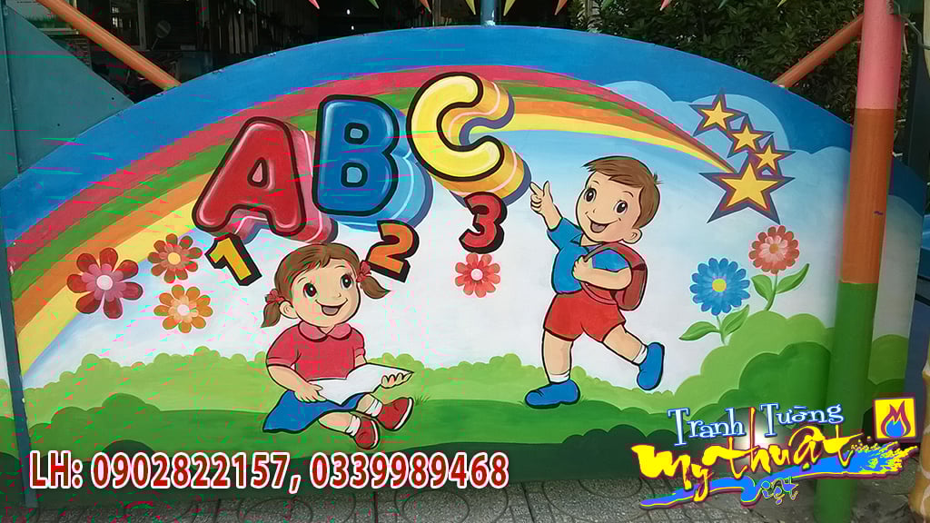 Vẽ Tranh Tường Mầm Non Nguyễn Cửu Phú – Bình Chánh Vẽ Tranh Tường Mầm Non Nguyễn Cửu Phú – Bình Chánh