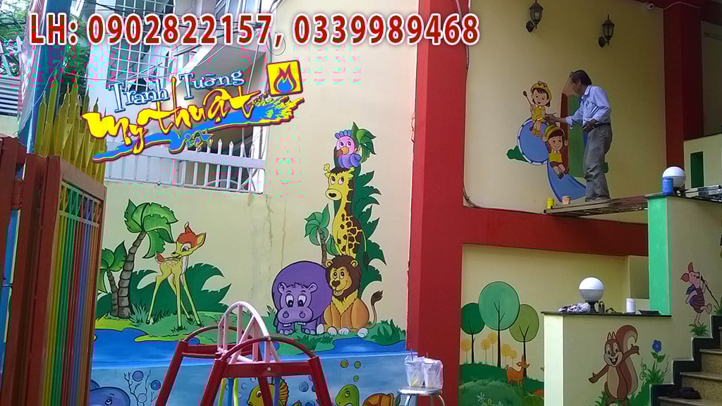 Vẽ Tranh Trang Trí Trường Mầm Non Tư Thục Quận 6 Vẽ Tranh Trang Trí Trường Mầm Non Tư Thục Quận 6