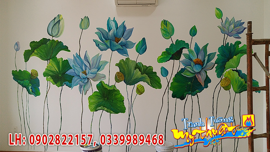 ve-tranh-tuong-tranh-phong-khach Vẽ Tranh Tường Tranh Phòng Khách