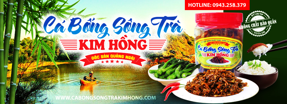 Banner cá bống sông trà Kim Hồng Quảng Ngãi
