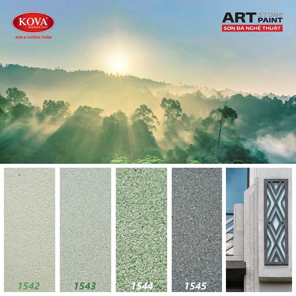 BẢNG MÀU SƠN GIẢ ĐÁ KOVA 2 TẠI HCM