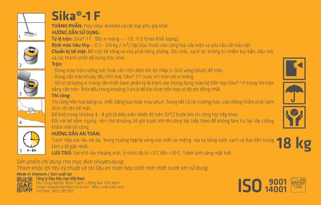 BÁO GIÁ SIKA 1F TẠI TPHCM