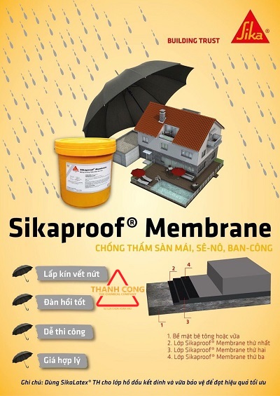 BÁO GIÁ SIKAPROOF MEMBRANE TẠI HCM BÁO GIÁ SIKAPROOF MEMBRANE TẠI HCM