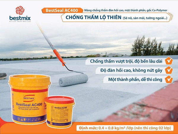 CHỐNG THẤM SÀN MÁI BẰNG BESTSEAL AC400