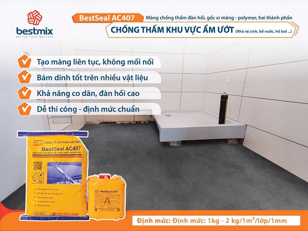 CHỐNG THẤM BESTSEAL AC 407 TẠI HCM