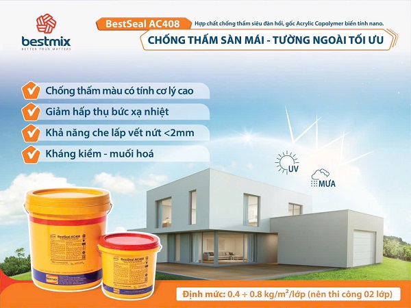 CHỐNG THẤM SÀN MÁI BẰNG BESTSEAL AC408