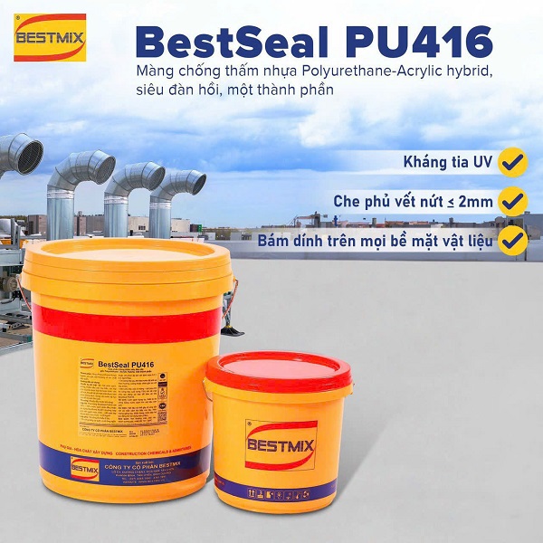 CHỐNG THẤM SÀN MÁI LỘ THIÊN BẰNG BESTSEAL PU416
