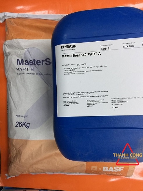 MASTERSEAL 540 - VỮA CHỐNG THẤM GỐC XI MĂNG HAI THÀNH PHẦN MASTERSEAL 540 - VỮA CHỐNG THẤM GỐC XI MĂNG HAI THÀNH PHẦN