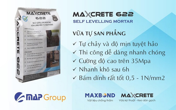 ƯU ĐIỂM CỦA VỮA TỰ SAN PHẰNG MAXCRETE 622