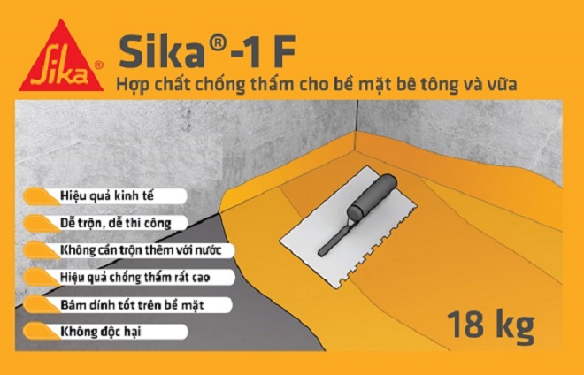 ƯU ĐIỂM CỦA SIKA 1F TẠI TPHCM