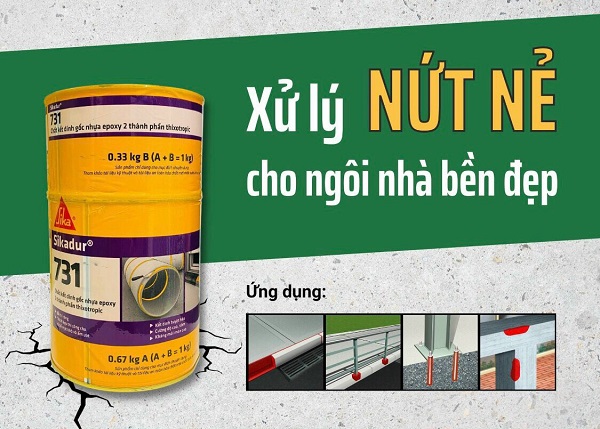 XỬ LÝ VẾT NỨT BẰNG SIKADUR 731