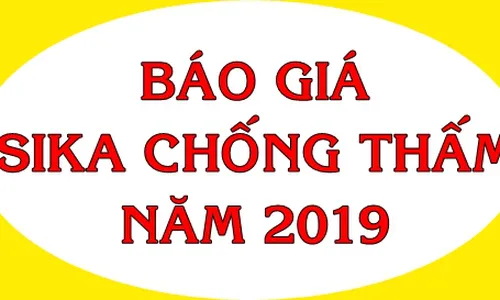 Báo giá Sika chống thấm và băng cản nước năm 2019 tại TPHCM