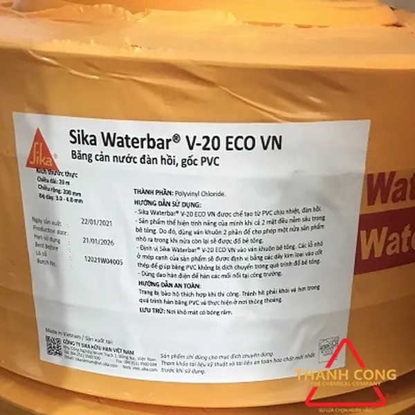 BĂNG CẢN NƯỚC SIKA WATERBAR V20 ECO VN