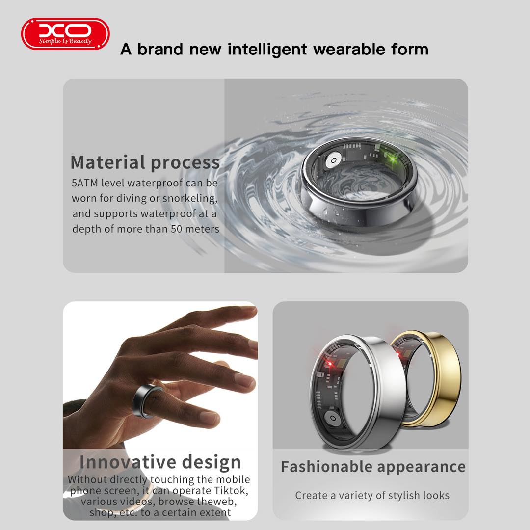 nhẫn thông minh theo dõi sức khỏe tiện lợi smart ring nhẫn thông minh theo dõi sức khỏe tiện lợi smart ring