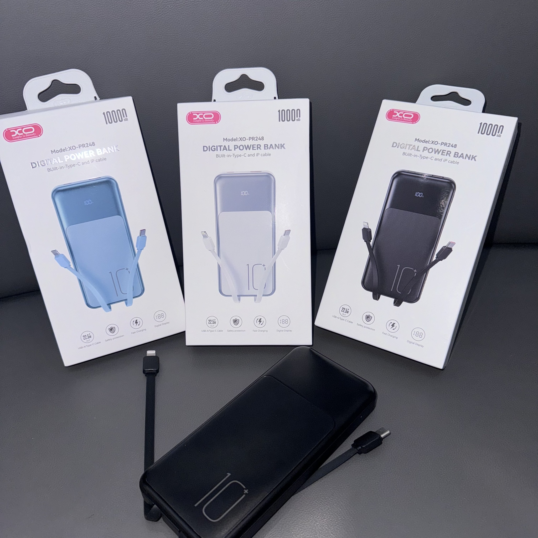 sạc dự phòng kèm 2 dây sạc dự phòng kèm 2 dây