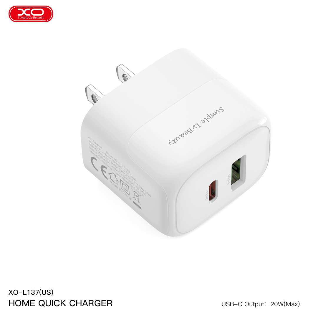 Đầu Sạc Chính Hãng XO L137 Đầu Sạc Chính Hãng XO L137