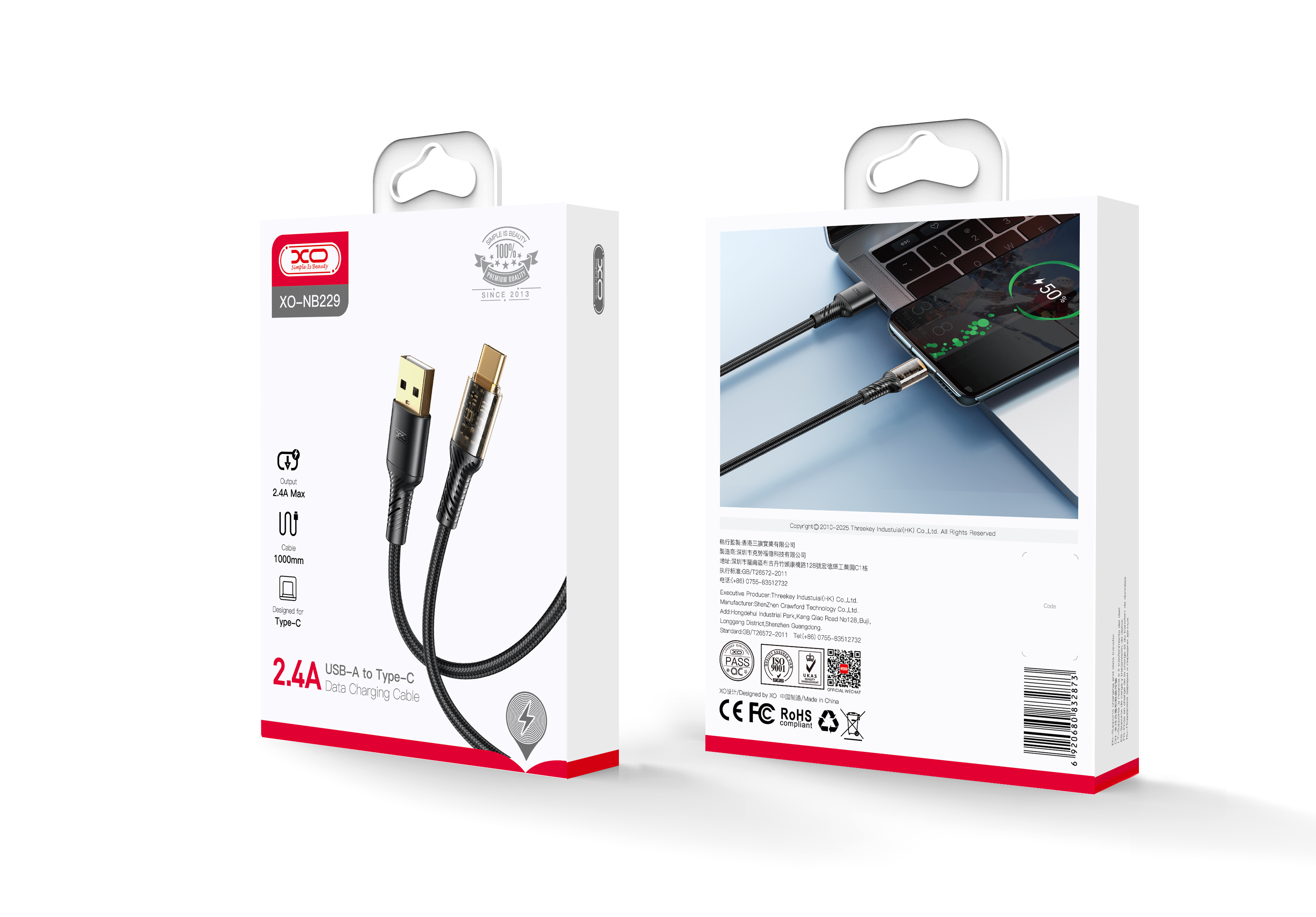 Dây Sạc Điện Thoại XO NB229 Dây Sạc Điện Thoại XO NB229