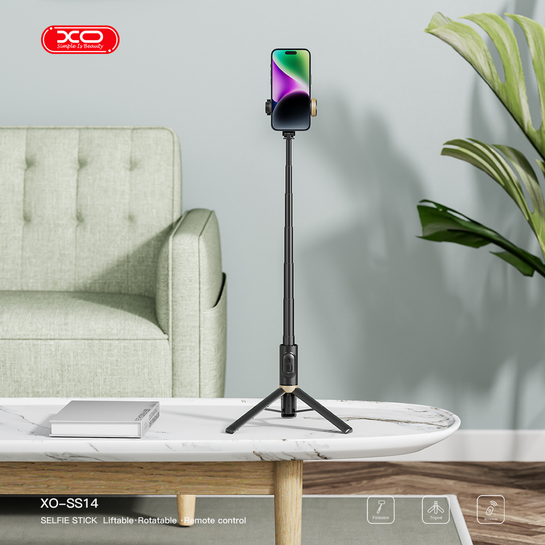 Gậy Chụp Ảnh Bluetooth Kèm Giá Đỡ XO SS14 Gậy Chụp Ảnh Bluetooth Kèm Giá Đỡ XO SS14