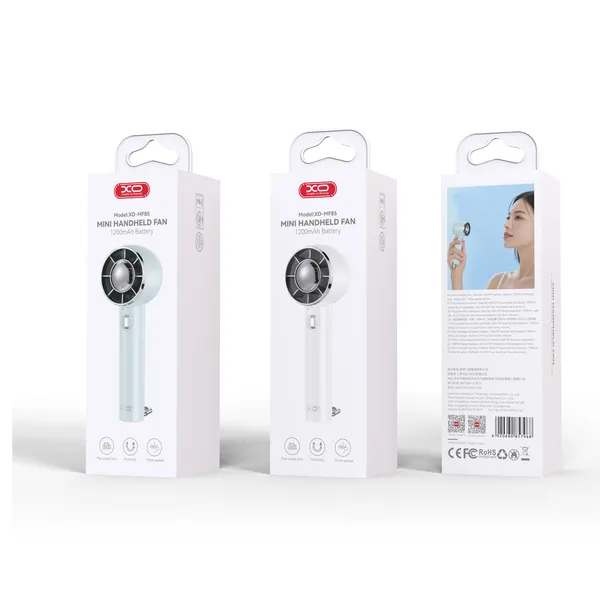 Quạt mini cầm tay XO MF85 - Pin 1200mAh, 3 cấp gió, nhỏ gọn