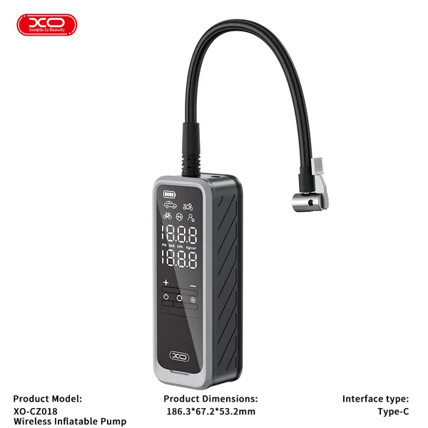 Máy Bơm Hơi Di Động XO CZ018 - Giải Pháp Khẩn Cấp, Nhanh Gọn Cho Mọi Chuyến Đi.
