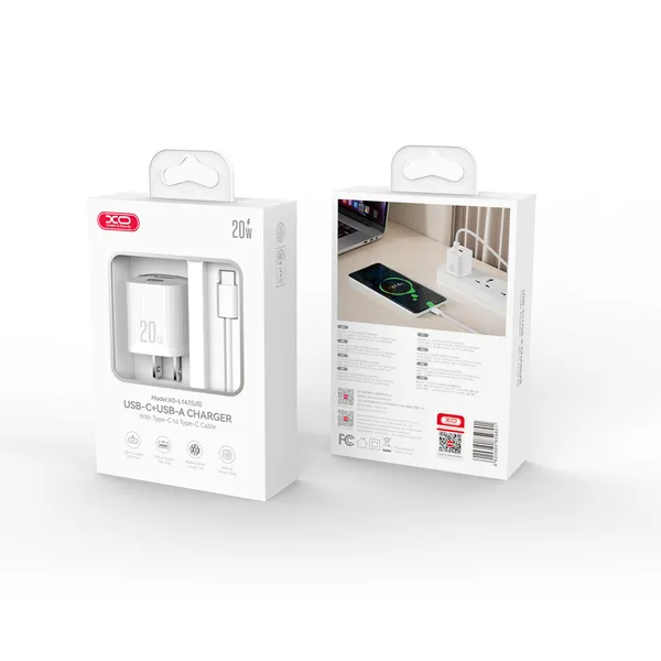 Củ sạc 20W XO L147 - Sạc siêu tốc, nhỏ gọn, lý tưởng cho sạc iPhone và Android.