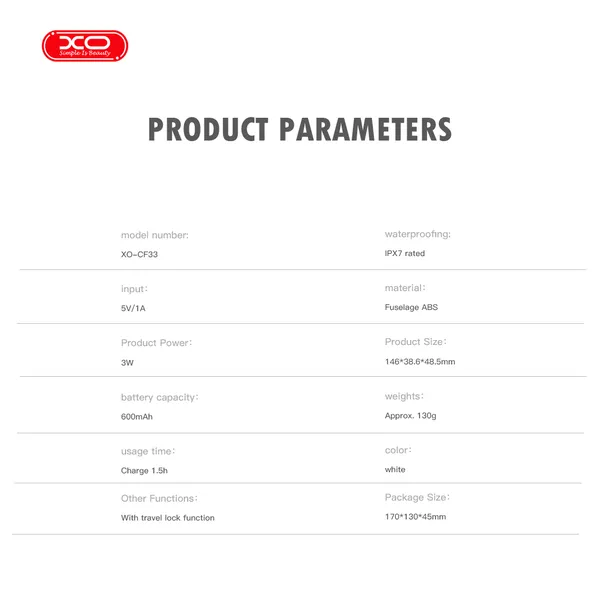 Máy Cạo Râu Thông Minh XO CF33 - Đỉnh Cao Công Nghệ, An Toàn Tuyệt Đối.