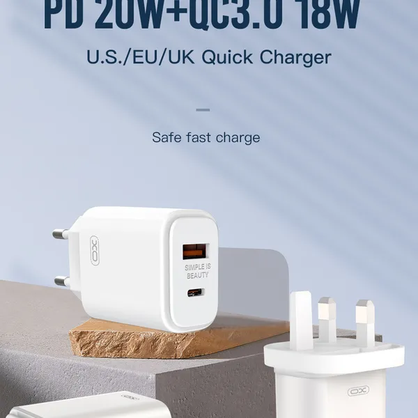 Đầu Sạc Chính Hãng XO L90, Nhỏ Gọn, Sạc Mạnh, Pin Đầy Vèo Vèo, Nhiều Cổng