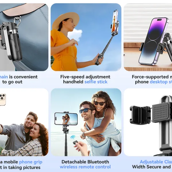 (LW) Gậy Chụp Ảnh 4in1 XO SS21 (LW) Kèm Đèn Trợ Sáng: Đa năng, nhỏ gọn, đỉnh cao mọi khung hình.