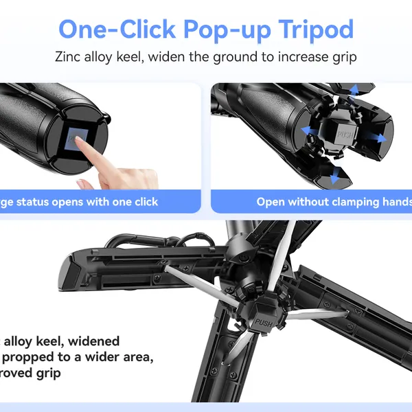 (LW) Gậy Chụp Ảnh 4in1 XO SS21 (LW) Kèm Đèn Trợ Sáng: Đa năng, nhỏ gọn, đỉnh cao mọi khung hình.