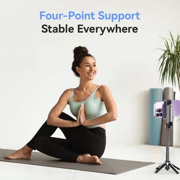 (LW) Gậy Chụp Ảnh 4in1 XO SS21 (LW) Kèm Đèn Trợ Sáng: Đa năng, nhỏ gọn, đỉnh cao mọi khung hình.